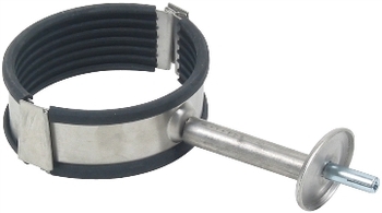 Blog#252;cher 110 mm Rørbærer med TPE gummi rustfri AISI304/EN1.4301 Blücher
