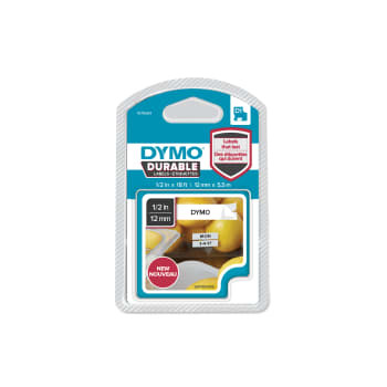 Dymo Tape D1 Extra Strong 12mmx5,5m bl/white 1978364 Modsvarer: N/A