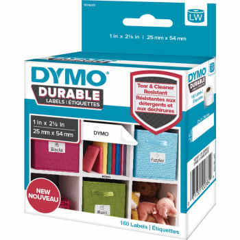 DYMO LabelWriter Durable plastetiketter, 25 x 54 mm