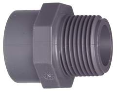 TP 32 mm x 1 PVC overgang muffe/nippel