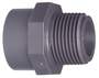 TP 20 mm x 1/2 PVC overgang  muffe/nippel
