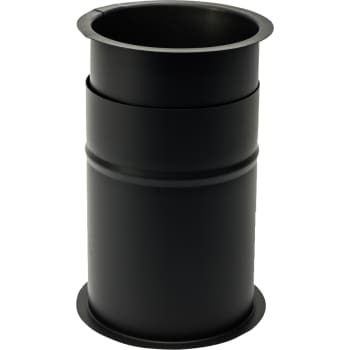 Kierulff 180 mm Metalbestos Sorte røgrør murbøsning telesk. 200-360 mm