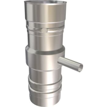 Kierulff 80 Mm Metalbestos Omegalængde Med Indvendig Kondensaftapning