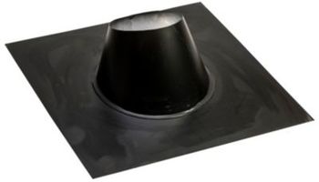 Billede af Kierulff Metalbestos skorsten uØ 200mm inddækning 5-32° aluminium sort