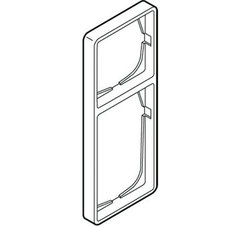 LK FUGA® ramme Baseline 50 2½ modul stålmetallic 