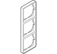 LK FUGA® ramme Baseline 50 3 modul stålmetallic 