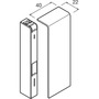 Tehalit Endeplade SL 115 mm Høj SL 201156 Hvid Ral9010