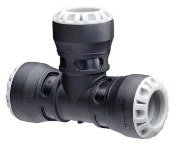 Plasson 40 mm tee, PP, PN16