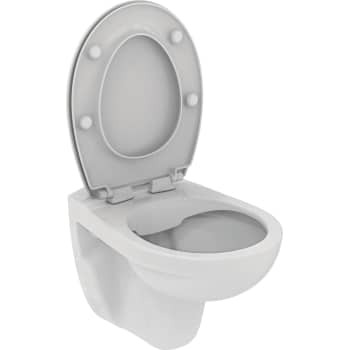 Ideal Standard Scandinavia IS Eurovit væghængt toilet Rimless inkl. softclose sæde SWH