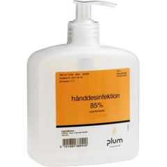 Plum hånddesinfektionsgel 85 %, med pumpe, 600 ml