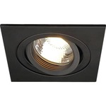 SLV NEW TRIA I GU10 firkantet matsort maks. 50W inkl. clipfjedre