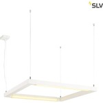 SLV OPEN GRILL LED, Double Twist pendel, firkantet, hvid