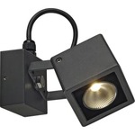 SLV Væg-/loftlampe Nautilus Square 6W 3000K, 520 lm, antracit, IP54