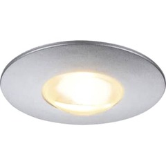 SLV DEKLED rund, sølv metallic, 1W LED, varm hvid, 3000K