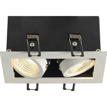 SLV KADUX LED DL sæt, mathvid, 2x9W, 38 °, 3000K, inkl. netdel