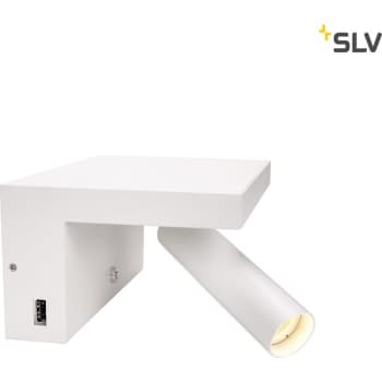 Slv Væglampe Karpo Bedside Led 3000k 390 Lumen Med 2 X Usb Hvid