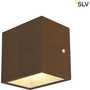 SLV Væglampe Sitra, op/ned, LED, 2x560 lumen, rustfarvet, IP44